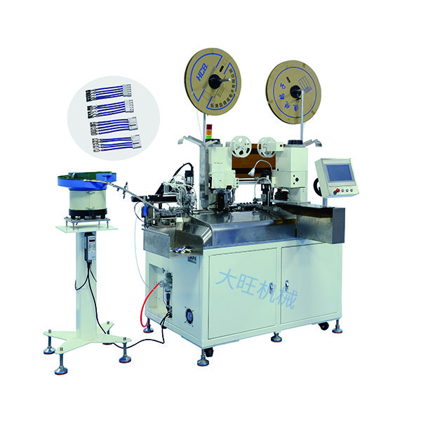 Full automatic press insertion machine at both ends